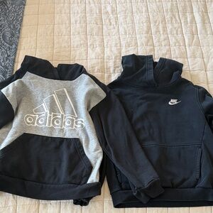 Boys Nike and Adidas hoodie
